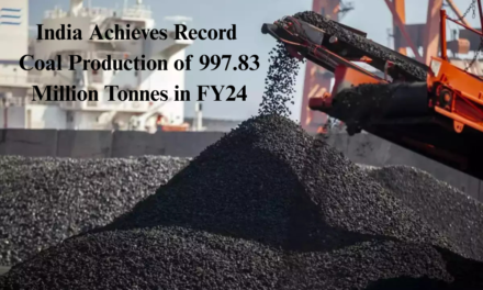 India Achieves Record Coal Production of 997.83 Million Tonnes in FY24