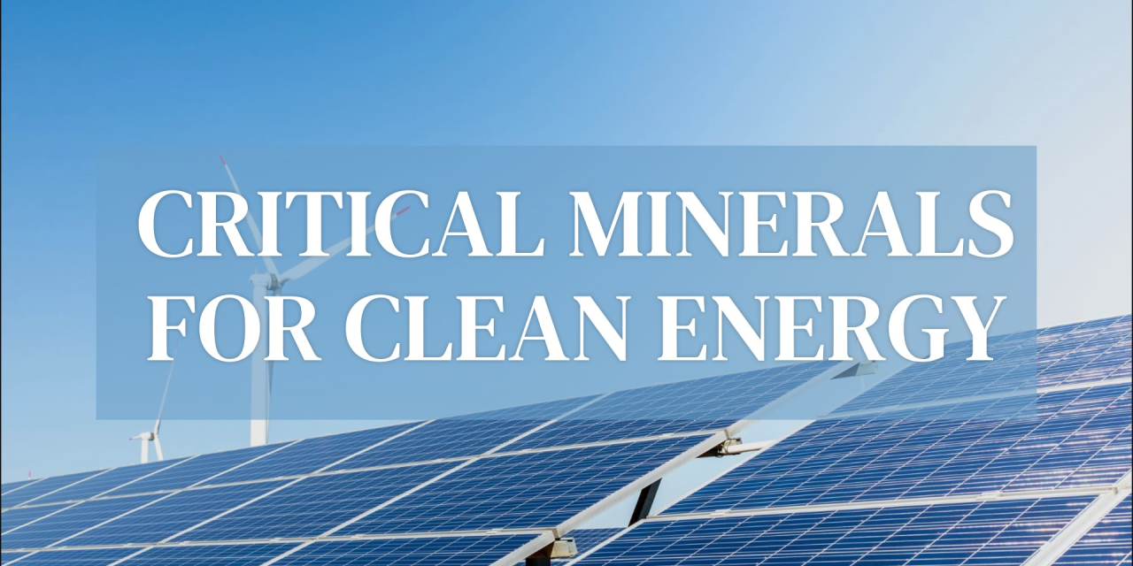 Circularity of Critical Minerals Crucial for India’s Clean Energy Transition