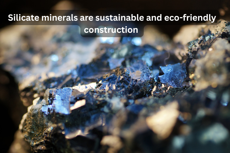 How are silicate minerals used in sustainable and eco-friendly construction and industrial applications?