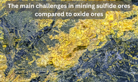 What are the main challenges in mining sulfide ores compared to oxide ores?