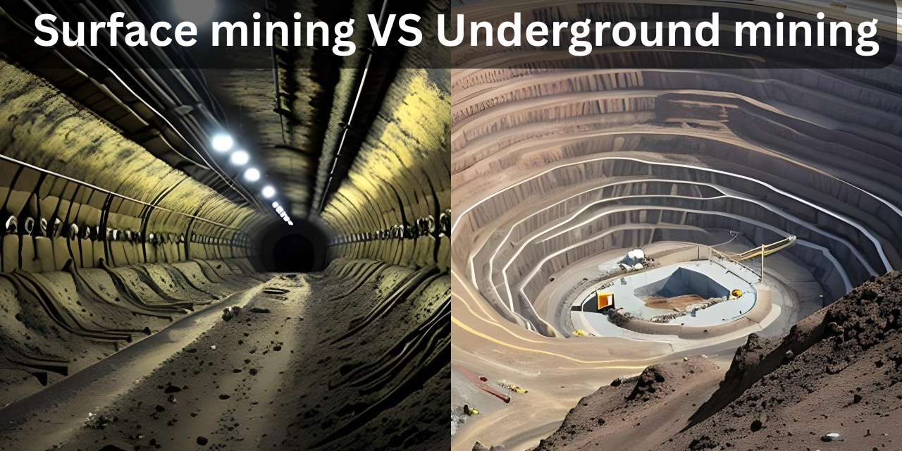 What are the differences between surface mining and underground mining?