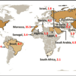 How do phosphate mineral deposits form, and where are the largest global sources located?