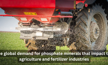 How does the global demand for phosphate minerals impact the agriculture and fertilizer industries?
