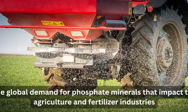 How does the global demand for phosphate minerals impact the agriculture and fertilizer industries?
