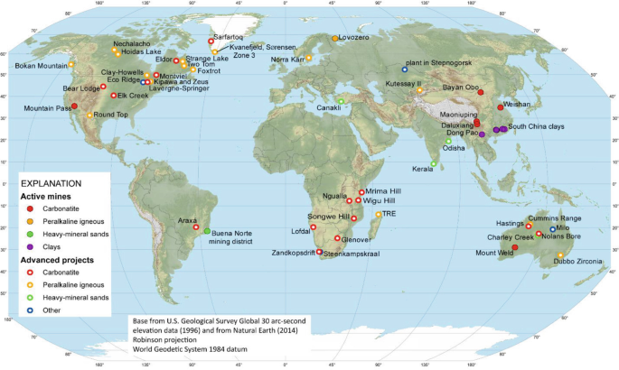 How do native element deposits form, and where are the largest global sources located?