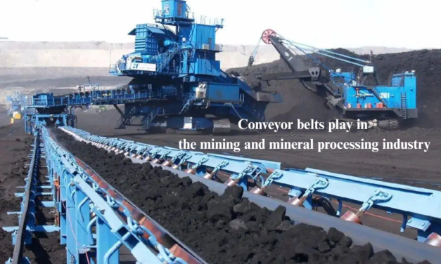 What role do conveyor belts play in the mining and mineral processing industry, and how do they improve operational efficiency?