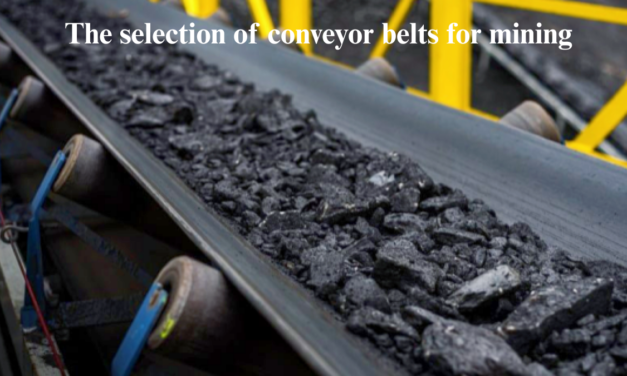 How do factors like belt width, tensile strength, and abrasion resistance influence the selection of conveyor belts for mining applications?